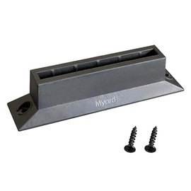 PayandPack Myard 10-Pack Myard Glass Railing Clamp, Glass Railing Spigot, Level Baluster Connectors for Deck Scenic Frontier Glass Thickness 5/16", Width 4" for Deck, Balcony, Garden, Handrail (Black)