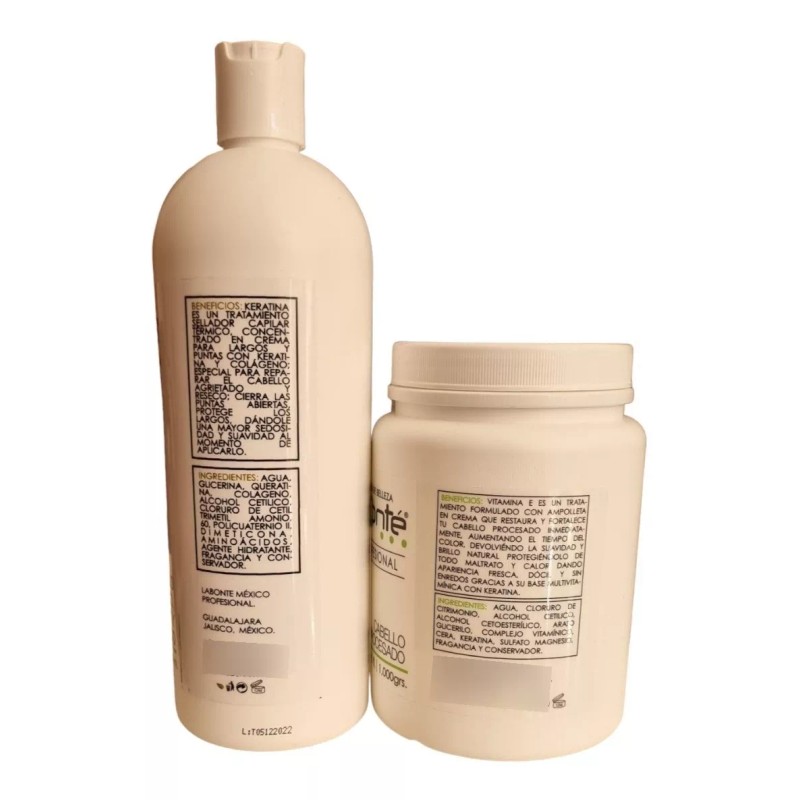 Labonté Kit Labonte Keratina Alisante 1lt + Vitamina E Keratina