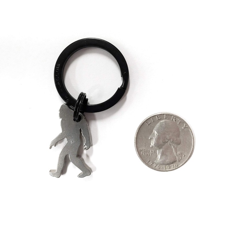 SQUATCH METALWORKS Microsquatch Bigfoot Keychain Charm Bottle Opener, Sasquatch Gift