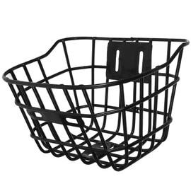 Toddmomy Bike Front Basket: Bicycle Wire Basket Metal Front Handlebar Bicycle Baskets Vegetable Basket for Cycling