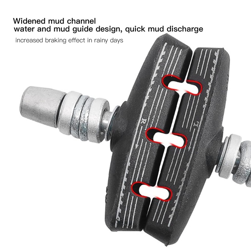 Bicycle Brake Pads, 1 Pair 55 mm Arc-shaped Foldable Bicycle
