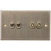 Knightsbridge CSTOG4AB 10AX 4G 2 Way Toggle Switch - Square