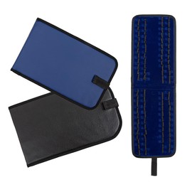 2 Pack Homeopathy Organizer Box, Foldable Homeopathy Storage Case, Homeopathy Kit Storage, Pouch Organizer Storage Case Box Kit for 84 Tubes,Compact Travel Storage, Black and Blue