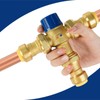 3/4 Inch Brass Thermostatic Mixing Valve,Push To Connect Brass Plumbing