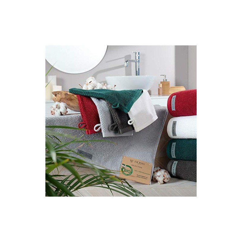 Ross Organic Cotton Hand Towels Selection Ruby, Wash Mitt 16