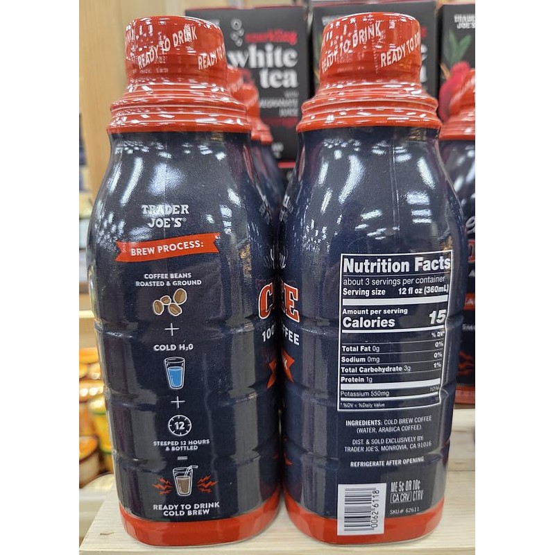 Trader Joe Cold Brew 100% Arabica Coffee Smooth & Bold