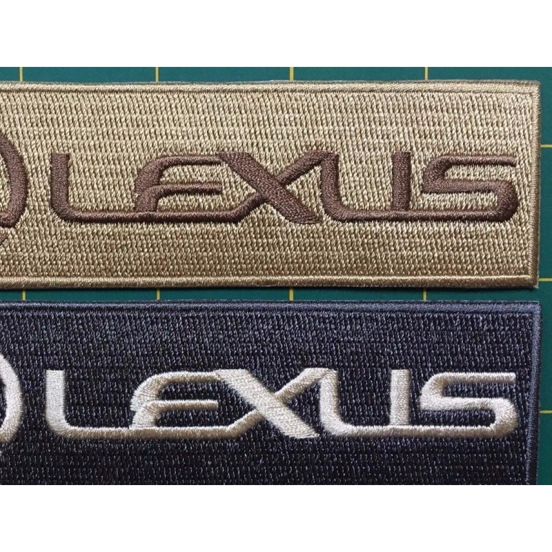 Lexus patch lexus patch 5.5" x 1.5" gold on gold