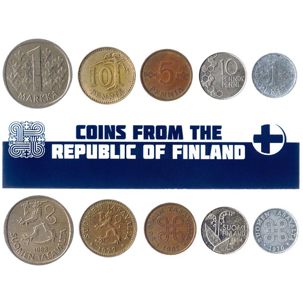 Hobby of Kings Different Coins - Old, Collectible Finnish Foreign