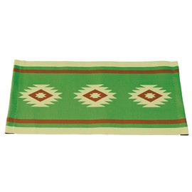 DECOLE ZCB-37854 Tibetan Rug, Green, Approx. 78.7 x 48.0 inches (200 x 122 cm)