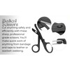 Titanium Bandage Shears Scissors EMT and Trauma Shears, Bent Stealth