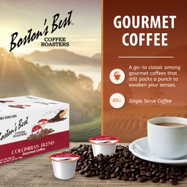 Boston’s Best - Colombian Blend Delectable Gourmet Coffee, Bold Medium Roast Compatible with Keurig Coffee Maker - 1 Count (80 Single Serve Cups)