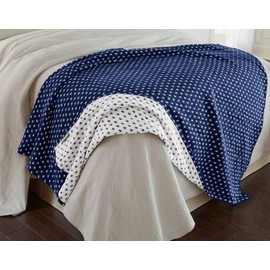 Dawson Star Three Layers Lightweight 100% Soft Washed Cotton Gauzy Blanket (King, Navy)