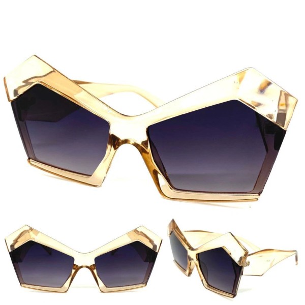 SPEXX Eyewear OVERSIZED EXAGGERATED Modern Retro Cat Eye SUN GLASSES