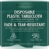 ZIMPLEWARE Premium Dark Green Plastic Table Cloth Disposable (12 Pack)