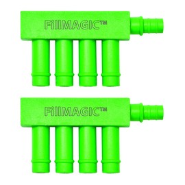 PF WaterWorks PF0554 FillMAGIC Toilet Overflow Fill Cycle Diverter, Saves 1/2 to 1-1/2 Gallon per Flush by Optimizing Amount of Water Going to Bowl, 2 Tank Pack, Green