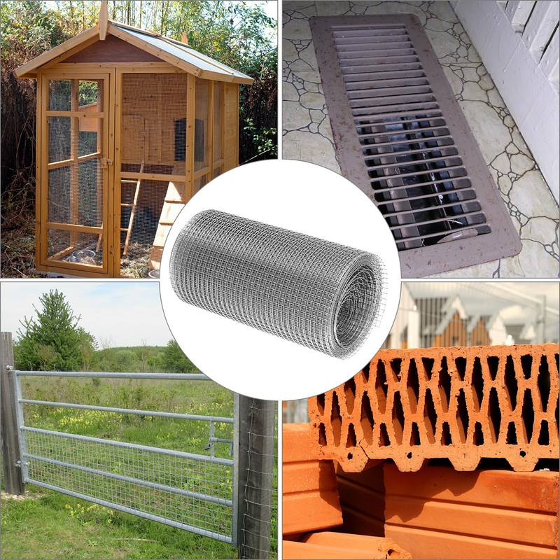 QWORK® 6m x 200mm Rodent Wire Mesh, 304 Stainless Steel