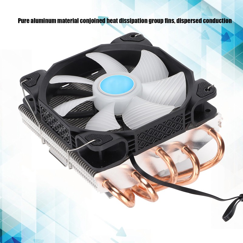 CPU Cooler Fast Heat Dissipation Pure Copper Five Heat Pipe