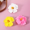 Andibro 3 Stück Hawaii Haarspange Blume,10cm Haarklammer Plumeria Hibiskus Blumenspange