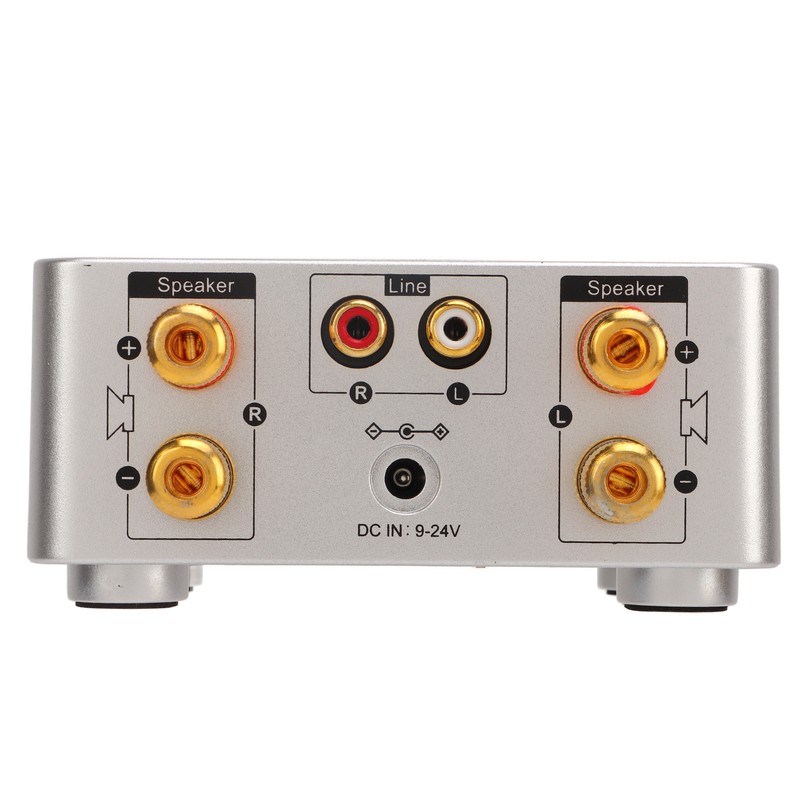 Bluetooth Amplifier Silver Mini Bluetooth 5.0 Digital Amplifier HiFi Stereo