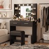 Furmax Make up Vanity Desk with Mirror and Power Outlet,