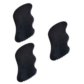 Healeved 3 Pcs Scraping Board Scraping Massage Tool Face Massage Roller Guasha Facial Tools Guasha Tool for Face Muscle Scraper Jade Guasha Tool Neck Scraper Tool Jade Plate