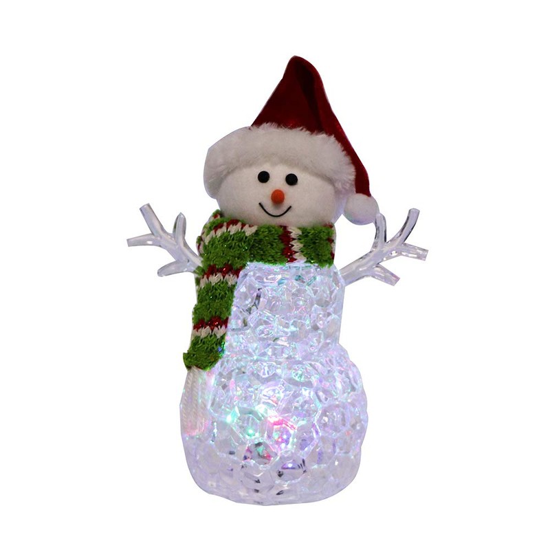 Kurt S. Adler Kurt Adler 9.45-Inch Battery-Operated Light-Up Snowman Table