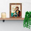 Needzo Saints Peter and Fevronia Orthodox Icon, Gold Foil Wooden