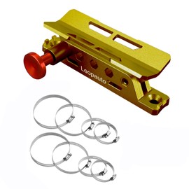 Universal Fire Extinguisher Mount Bracket, Aluminum Quick Release Roll Bar Fire Extinguisher Holder with 8 Adjustable Clamps, Compatible with Jeep Wrangler JK TJ JL JKU Polaris RZR Ranger UTV, Gold