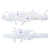 Blausky 1 Pair Bridal Garter, Lace Flowers Garter, Women's Lace