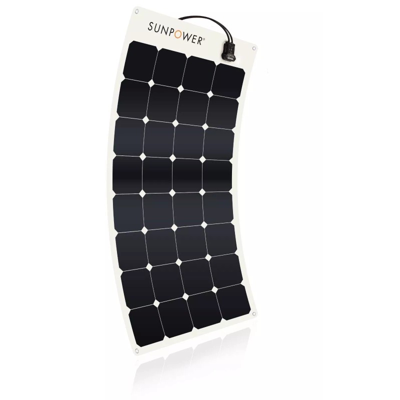 SunPower 100 Watt Flexible Lightweight Solar Panel By Maxeon Sunpower
