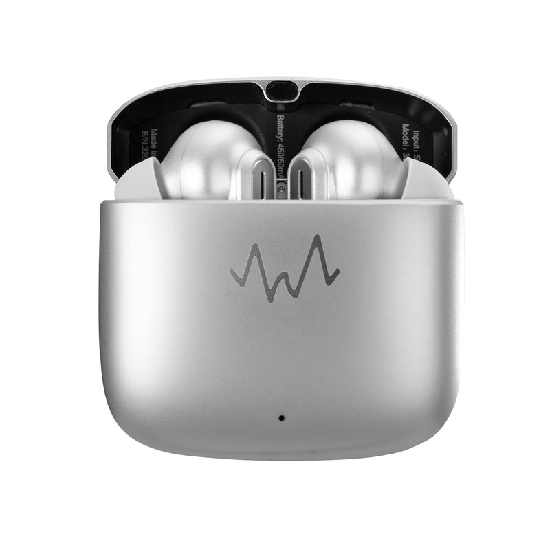 Wave Audio Immersive Pro ENC True Wireless Earbuds, Silver