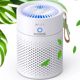 KOIOS Smart Bedroom Home True HEPA Filter Air Purifier for Pollen Dust Smoke Pet