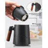 suyika Tea Cup with Infuser and Lid, 15.2 Ounce Wood
