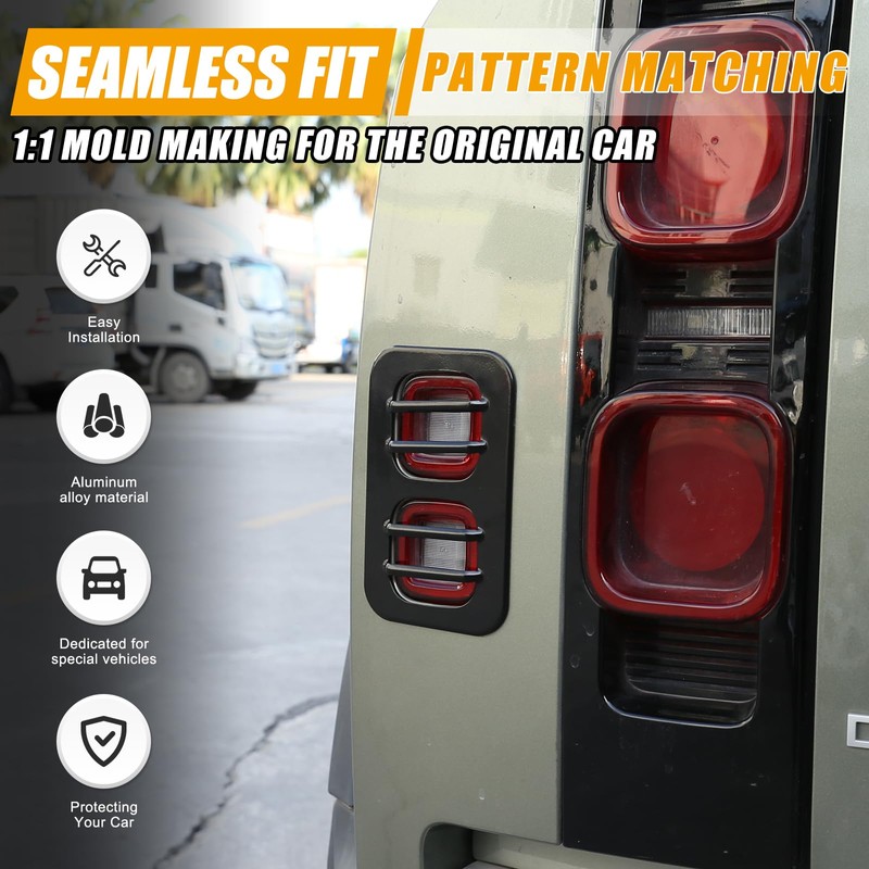 Bekantogy Car Rear Light Cover Compatible with Land Rover Defender