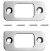 2-1/4 Inch Deadbolt Strike Plate 2 Sets Stainless Steel Door