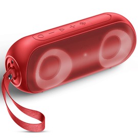 NOTABRICK Bluetooth Speakers, 30W Portable Speakers Bluetooth Wireless with Loud Stereo Sound, IPX7 Waterproof Shower Speakers, RGB Multi-Colors Rhythm Lights, 1000mins Playtime for Indoor&Outdoor