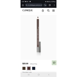 Clinique Cream Shaper for Eyes 105 Chocolate Lustre, 0.04 Ounce New In Box