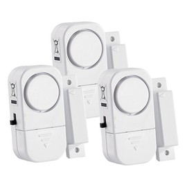 VisorTech Türalarm: 3er-Set Mini-Tür- und Fensteralarme, 95 db, 2 Jahre Batterielaufzeit (Fenster Alarmanlage, Mini Alarmanlage, Alarmanlagen Wohnmobil)