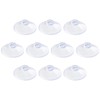 Pawfly 10 Pack Clear Suction Cups 0.8 Inch PVC Plastic