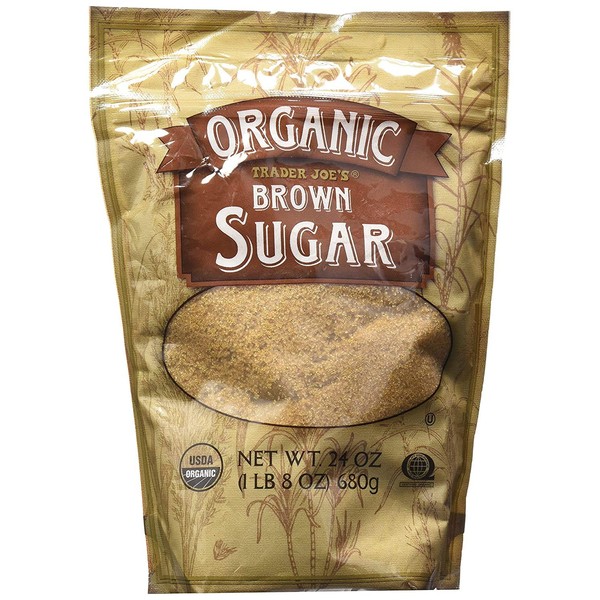 Trader Joes Organic Brown Sugar,NET WT. 24 oz, 2 Pack