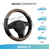 Road Comforts Leopard Steering Wheel Cover - Made with PVC