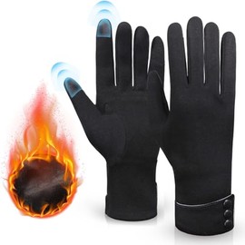 Guantes para Frio para Mujer, Guantes Termicos Mujeres con Funcion para Pantalla Tactil, Guantes Termicos para Nieve Impermeables de Invierno, Guantes para Ciclismo Correr Senderismo Mujeres