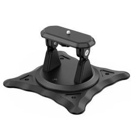 Bettdow Projector Stand, 1/4" Screw, Adjustable with 360-Degree Rotation for Projectors, Lightweight 240g (Only Stand) - Black