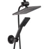 BRIGHT SHOWERS Rain Shower Head with Handheld Spray, 8 Inch