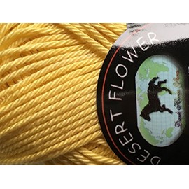 Dark Horse Yarns Desert Flower #820 Yellow 100% Mercerized Cotton 50 Gram 125 Yards