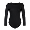 Teyli Longy Women's Longy Viscose Bodysuit, black
