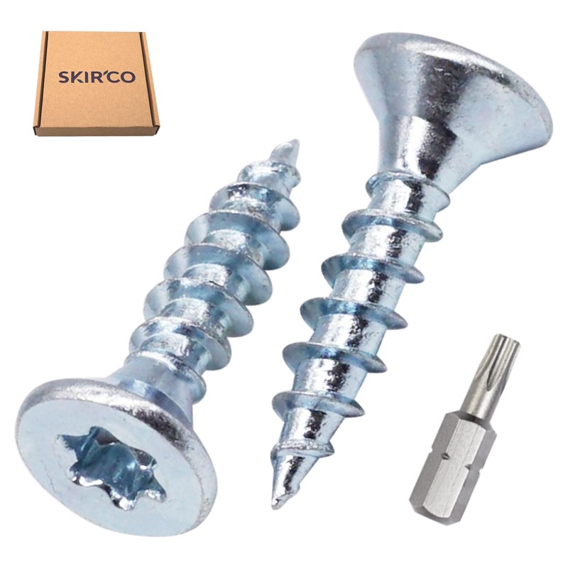 SKIR'CO (Pack of 100) 4.5 x 20mm Galvanised Steel Wood