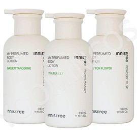 Innisfree 이니스프리 마이 퍼퓸드 바디 로션 330ml/워터릴리/코튼 플라워/그린 탠저린 [그린 탠저린 바디로션] Innisfree My Perfumed Body Lotion 330ml/Water Lily/Cotton Flower/Green Tangerine [Green Tangerine Body Lotion]