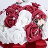 Artificial Wedding Bouquet Simulation Bridal Holding Flower Decoration Wedding SuppliesWine