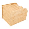 10kg Bamboo Rice Storage Container With Lid Rectangular Rice Storage